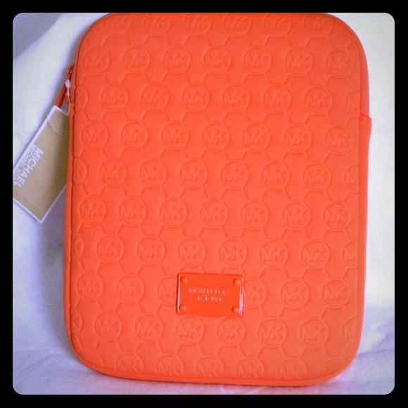 Orange Neoprene Michael Kors IPad Case