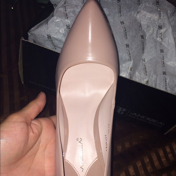 Andrea pink all leather heels - Picture 3 of 4