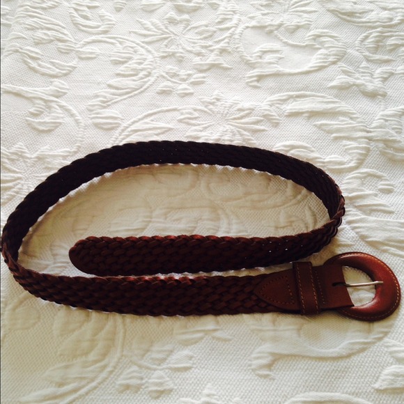 bradded leather belt
