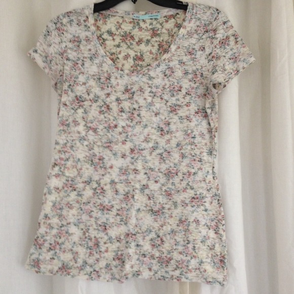 Maurice's floral burn out tee