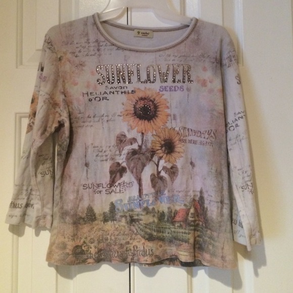 Sunflower vintage top