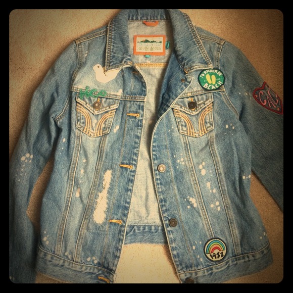 Super cute Hollister Denim Jacket