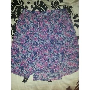 *RESERVED* Floral button down skirt