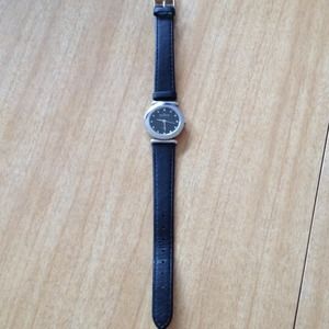 ♥Reduced Black leather watch♥️