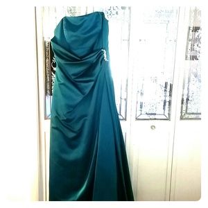 Satin oasis colored dress
