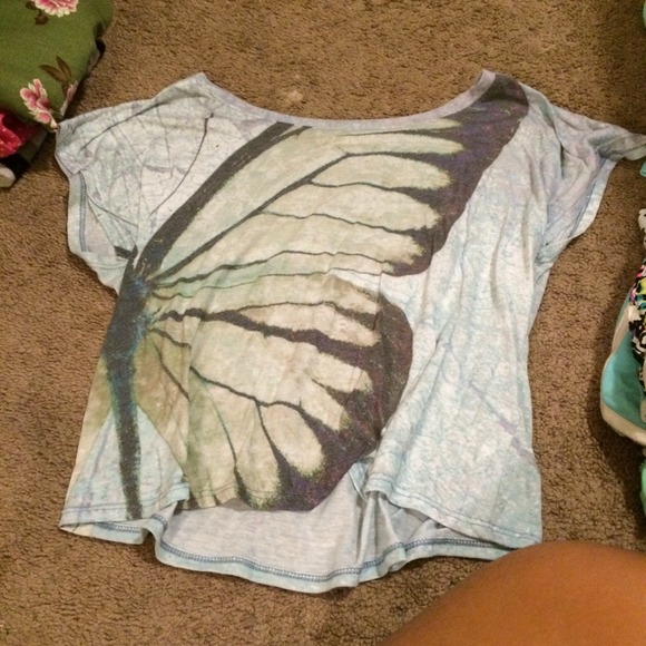 Butterfly crop top