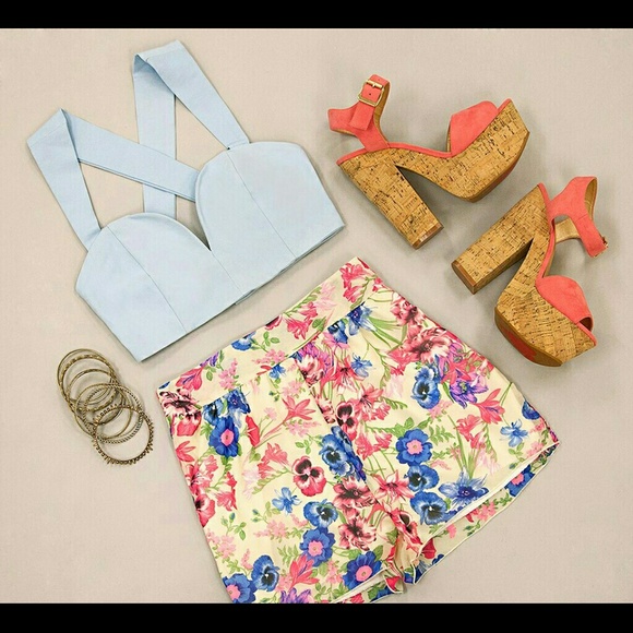 Light Blue Crop Top