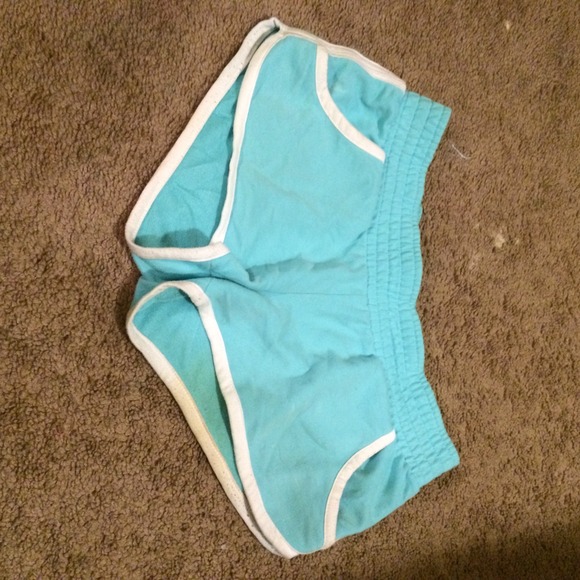 Blue booty shorts