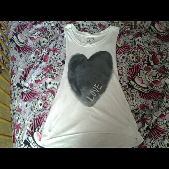 *bundled for adehart26* White love muscle tank