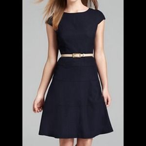 Anne Klein Navy Tulip Dress Size 12