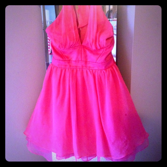 Pretty Pink BEBE Party Dress, priced to sell - Picture 1 of 3