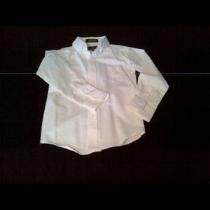 Boys button up shirt color white