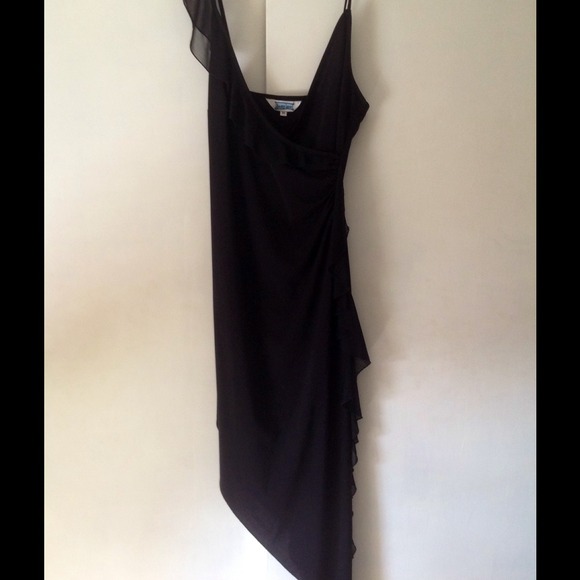 Black (triangle hem) dress. Size M. - Picture 1 of 4
