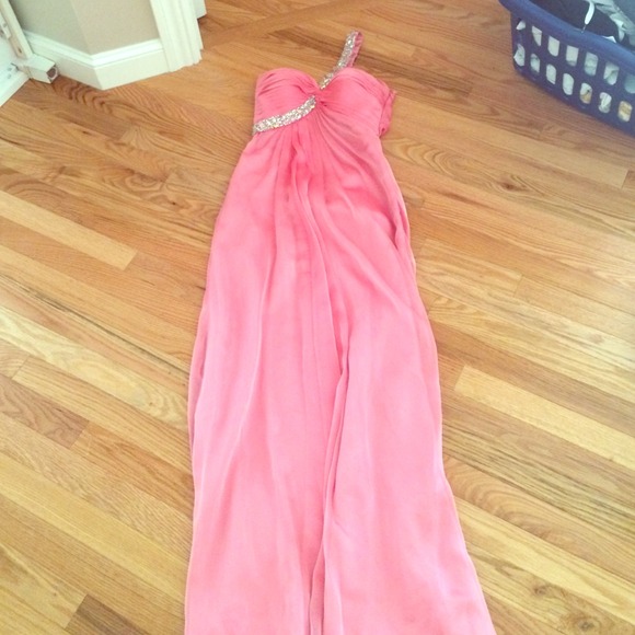 Pink beaded Prom dress