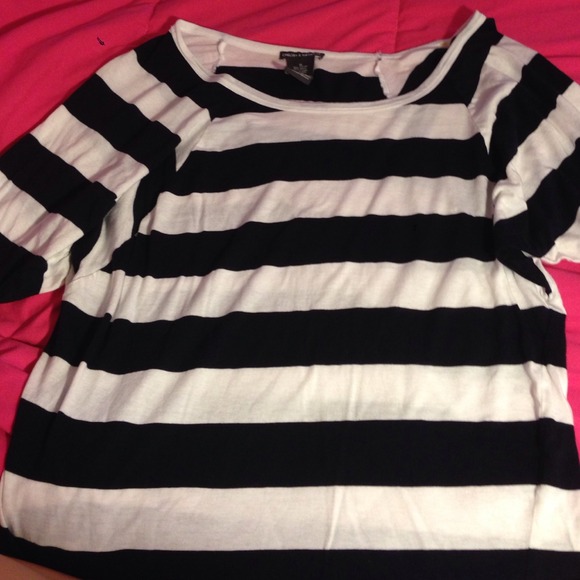 Navy blue striped shirt