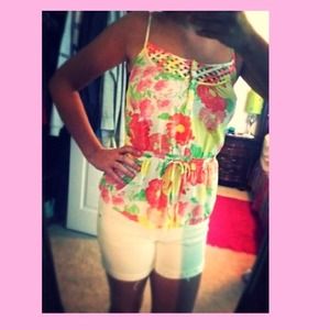 Floral print tanktop