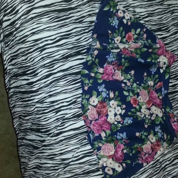 Floral skater skirt