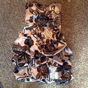 Homecoming dress with designs