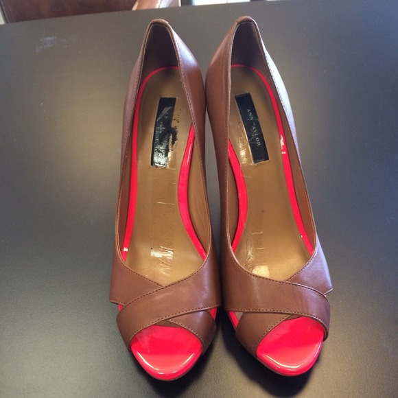 SOLD - Ann Taylor Cheri Peeptoe Pump