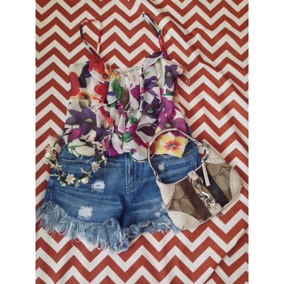 Flower Sheer and Sweet Spaghetti Tank - Picture 3 of 4