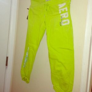 Lime Green Aeropostale Sweatpants