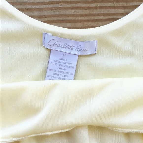 ✖️SOLD✖️Yellow bubble tank - Picture 3 of 4