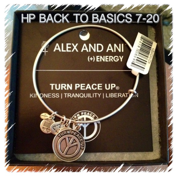 Alex and Ani Jewelry - 🎉HP 7-20🎉Alex & Ani " TURN PEACE UP" Silver