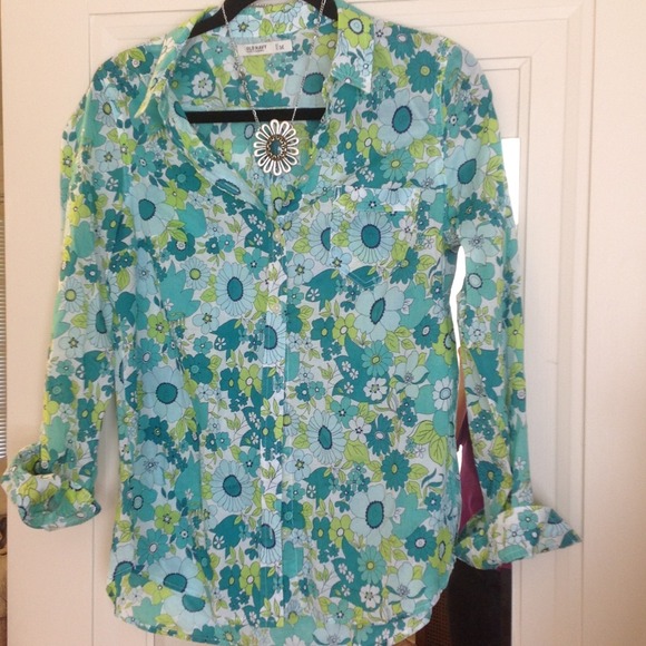 Tops - The Earth Laughs In Flowers Green Shirt!