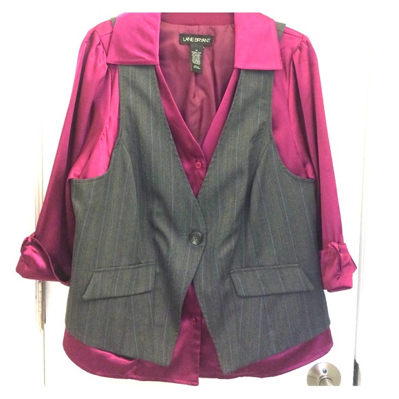 Lane Bryant Tops - Lane Bryant Shirt with Vest