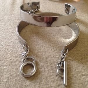 Silver cuff bracelets