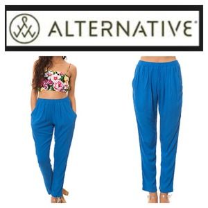 alternative apparel crack the whip harem pants