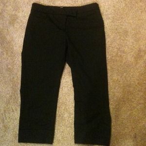 Formal black capris