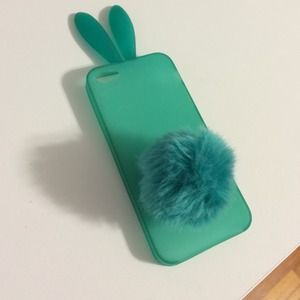iPhone 5/5S Blue Bunny Phone Case