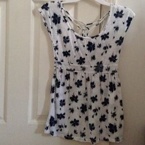 Smock Floral Print Top