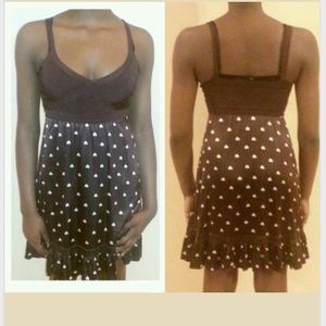 Bebe Satin and Bandana Style Heart Dress