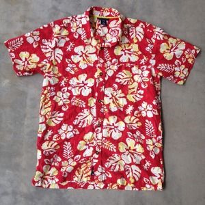 Bright Hawaiian Button Up Shirt