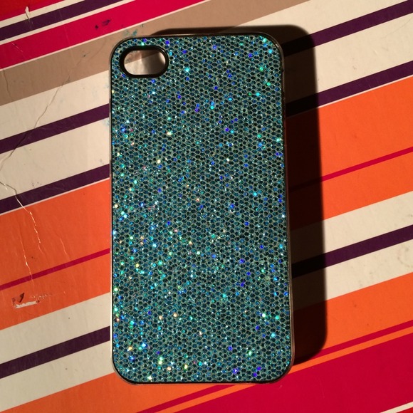 Glitter Aqua iPhone 4/4S case