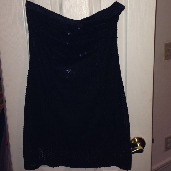 Black Sequin Dress