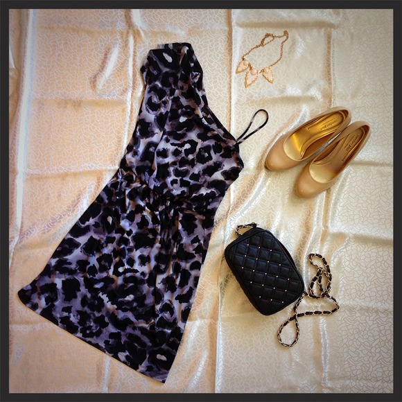 🌻🌻 pre-loved Leopard print dress