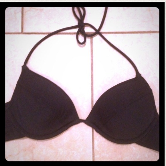 Black Victoria's Secret push up bikini top