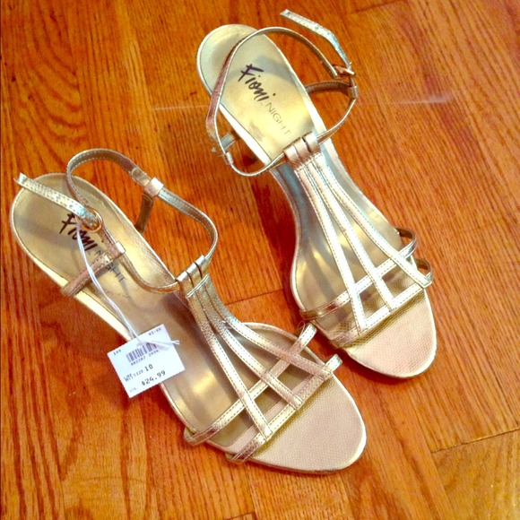 Brand new gold sandals