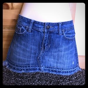 A&F Women Denim Jean Mini Skirt Size: 2 Small