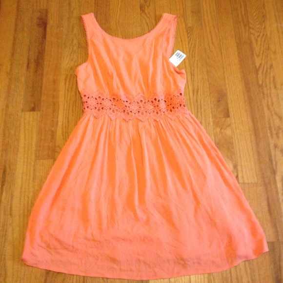 Forever 21 medium orange-peachy dress