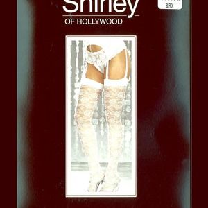 Shirley of Hollywood rose patterned thigh highs