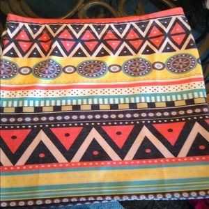 Aztec Bodycon Skirt