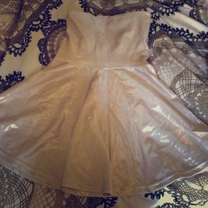 American apparel Metallic mini skater skirt/dress