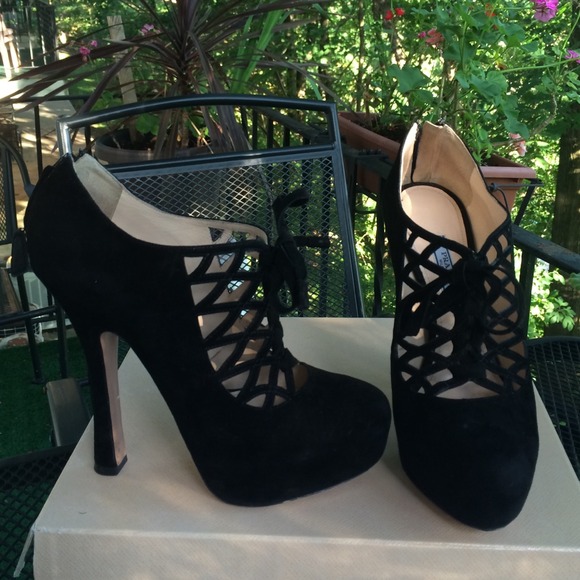 Prada 'Camoscio' booties