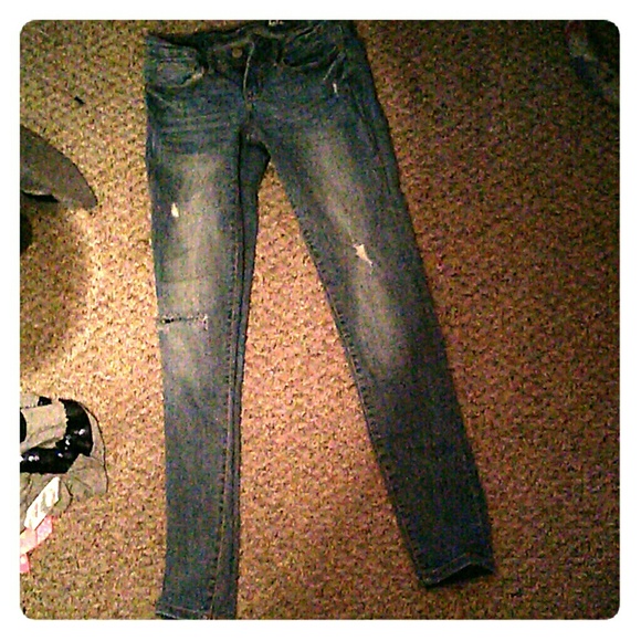 holey skinny jeans