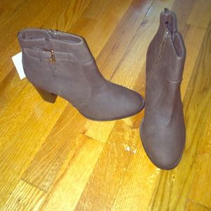 Dark Brown Booties- H&M Size:8