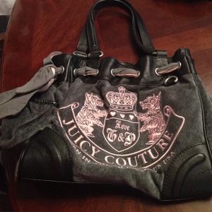Juicy couture velour purse